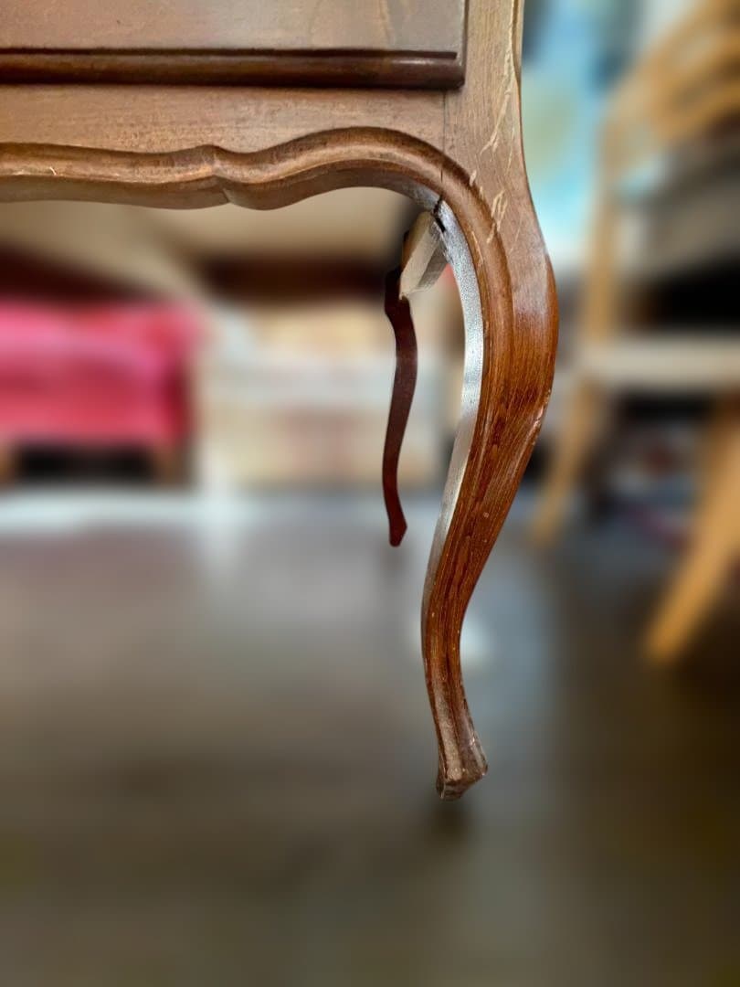 アンティーク調 木製デスク 両袖机 猫脚 引き出し6杯 クラシック 書斎机 作業