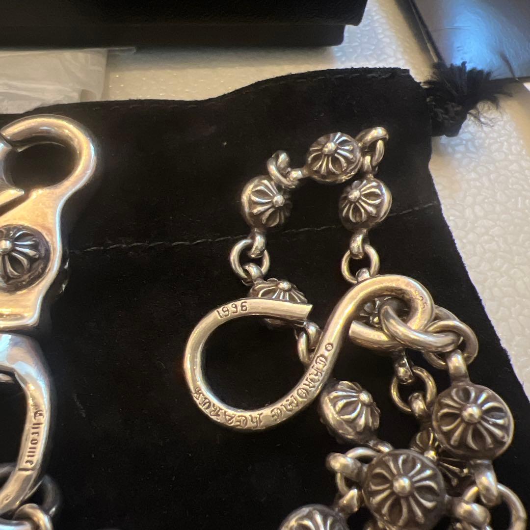 M*6様 CHROME HEARTS 1クリップ2クロスボールウォレットチェーン