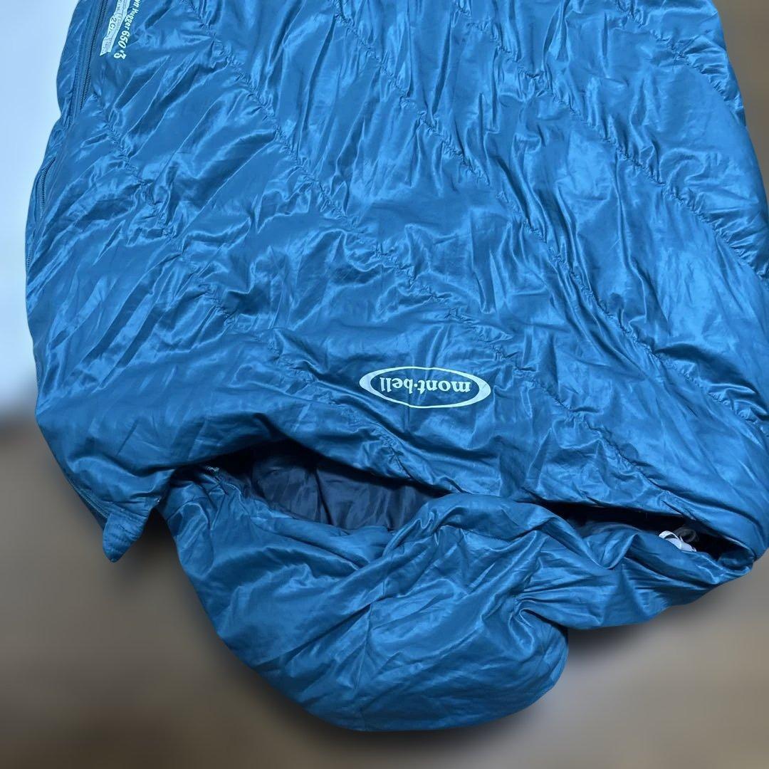 美品 モンベル Down Hugger 650 #3 L/zip 寝袋