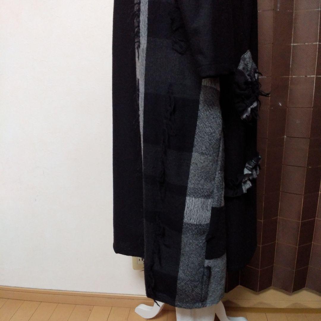 ※専用です※ ジェニーギャルソン裏地付き ハイネックAラインワンピース (黒系)