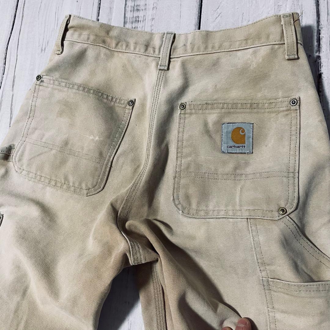 USA製希少00s星タグCarharttカーハートダブルニーフェードヴィンテージ