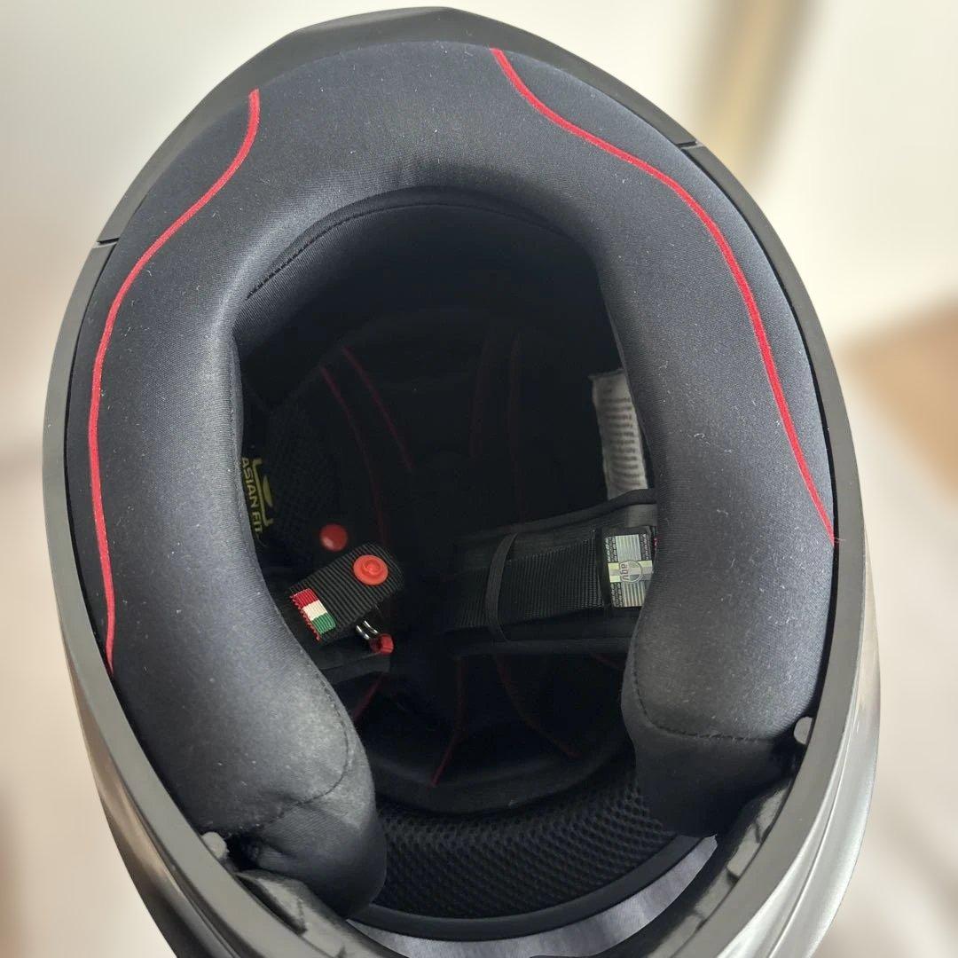 AGV フルフェイスヘルメット マットブラック　スモークシールド　バイク　再出品