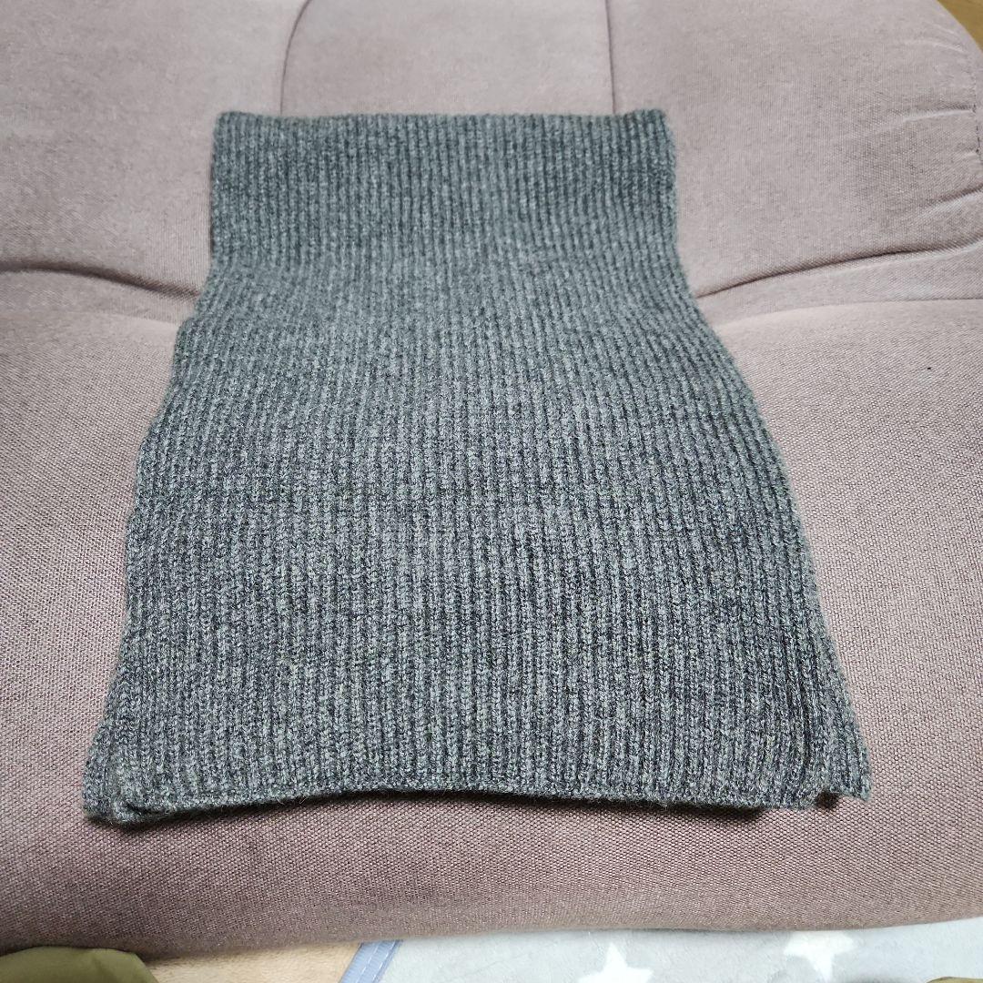 Johnstons of Elgin 100%カシミヤ マフラー グレー