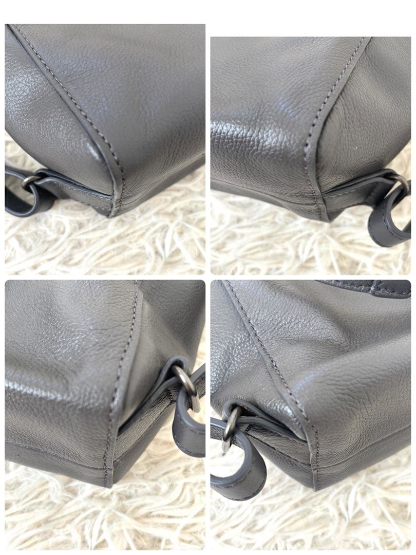 極美品　MOTHER HOUSE k2wayBACKPACK グレー　牛革