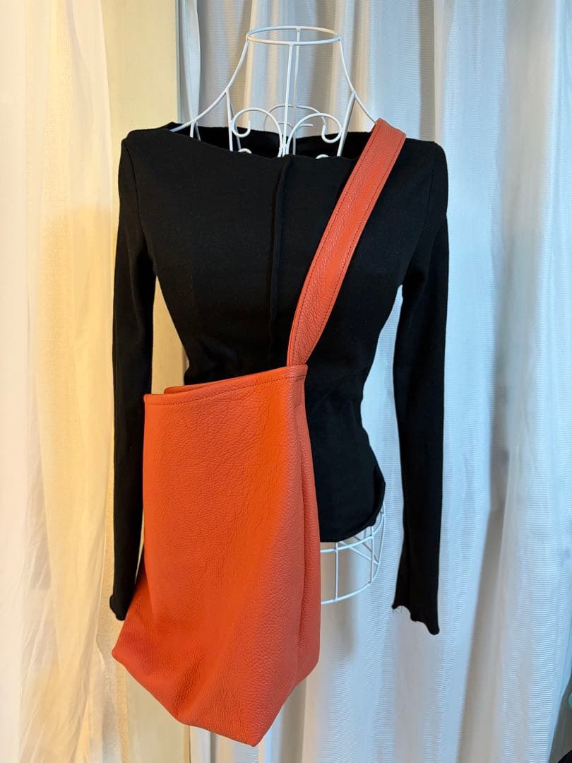 ayakawasaki one handle bag 大　オレンジ