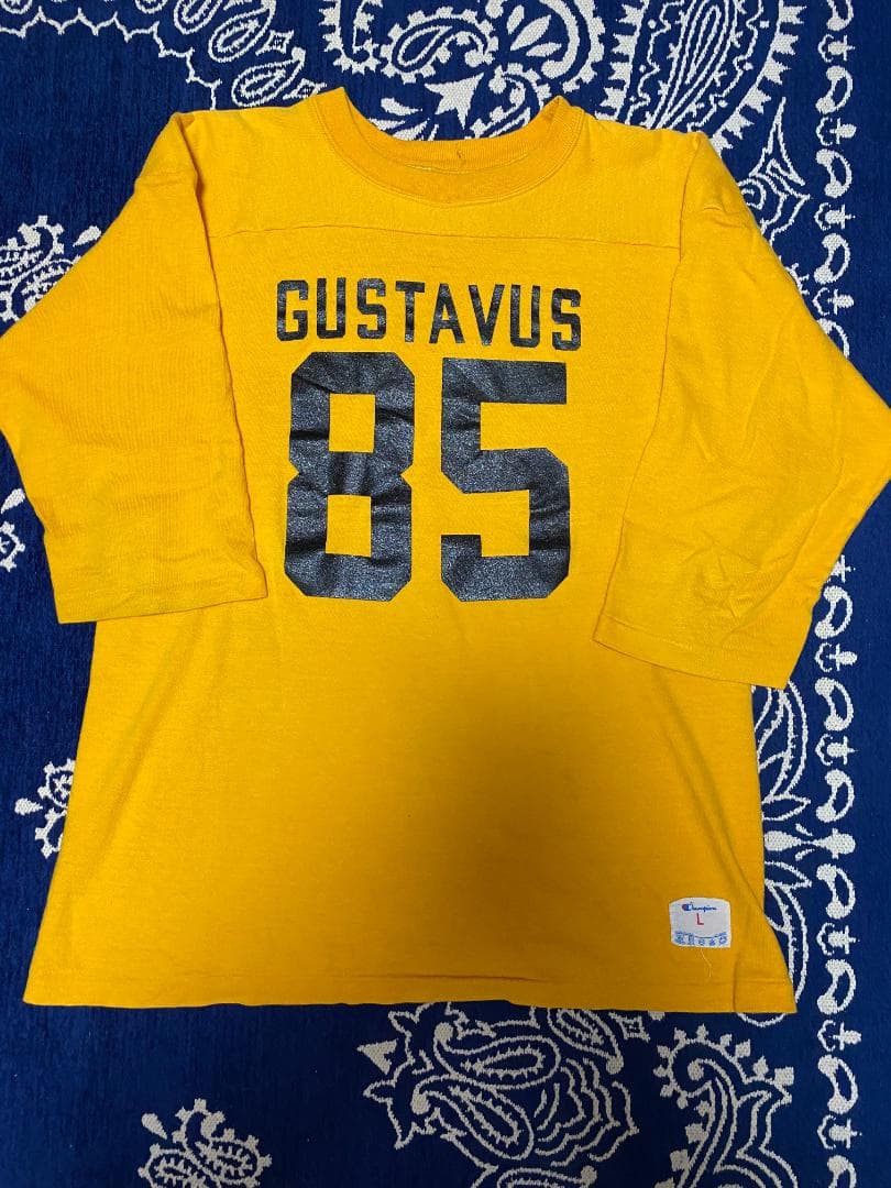 80s Champion フットボールT ビンテージ ヴィンテージ レアカラー