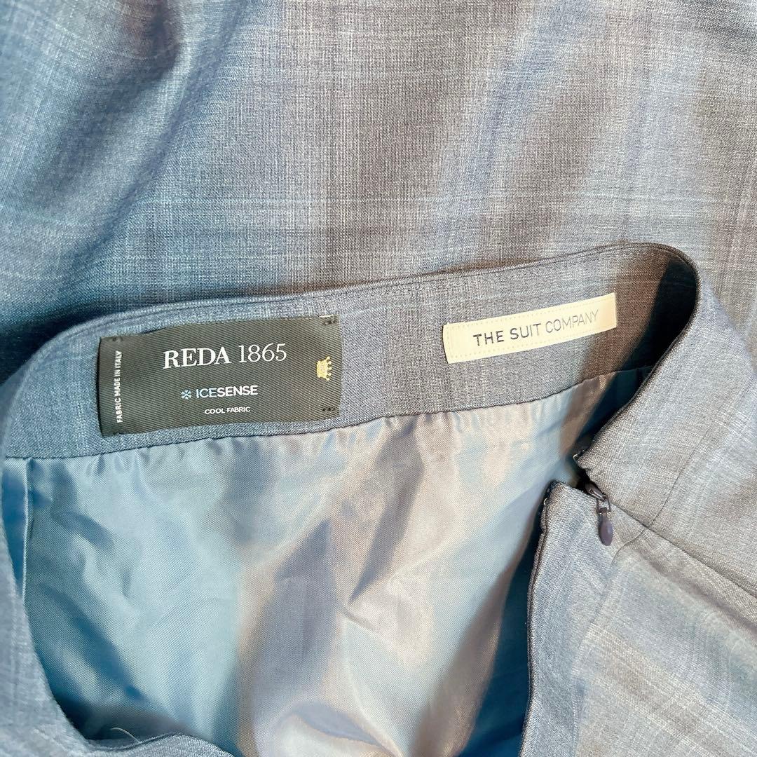 【美品】ザスーツカンパニー　スカートスーツ　REDA チェック