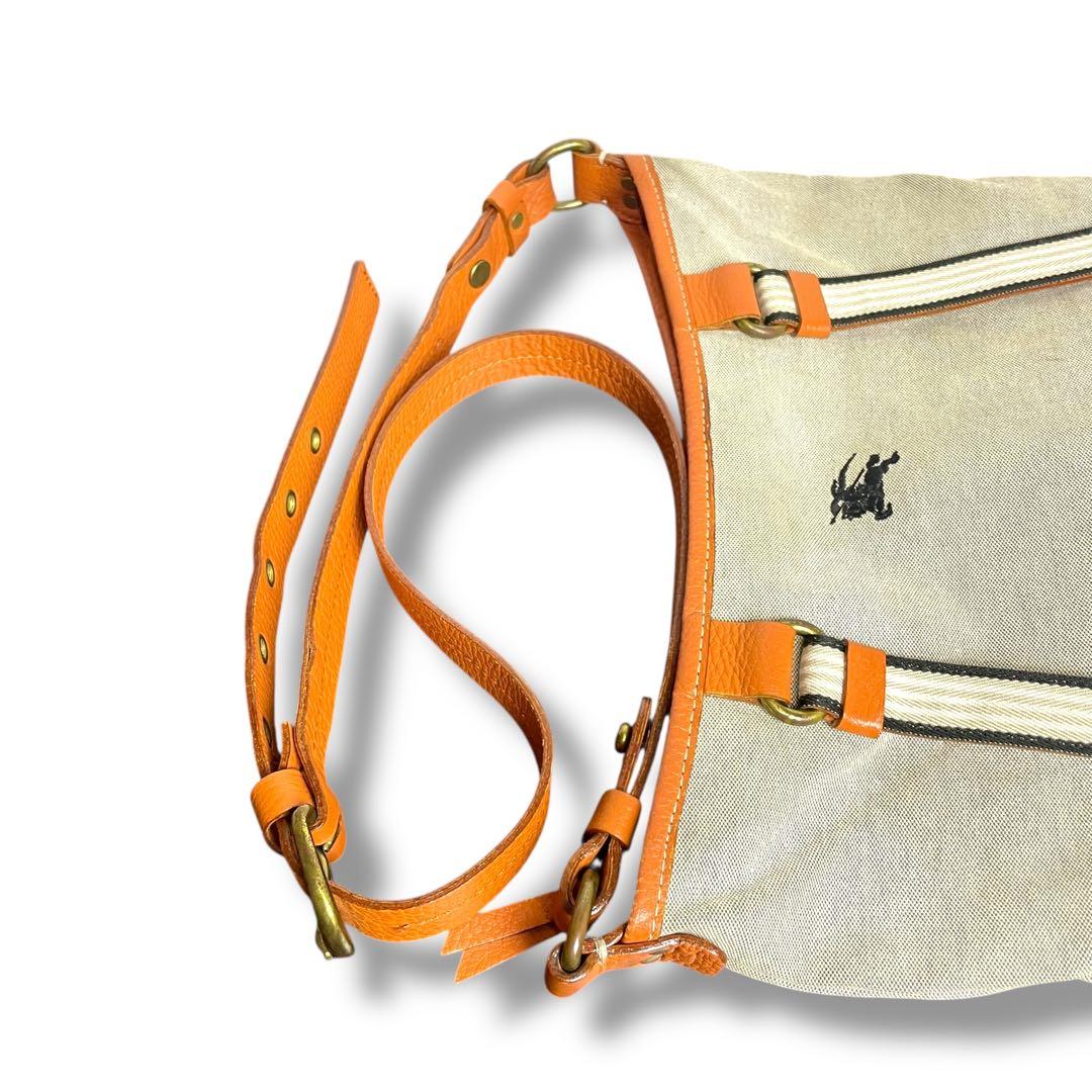 BURBERRY バーバリー　キャンバス　ショルダーバッグ　ホースロゴ