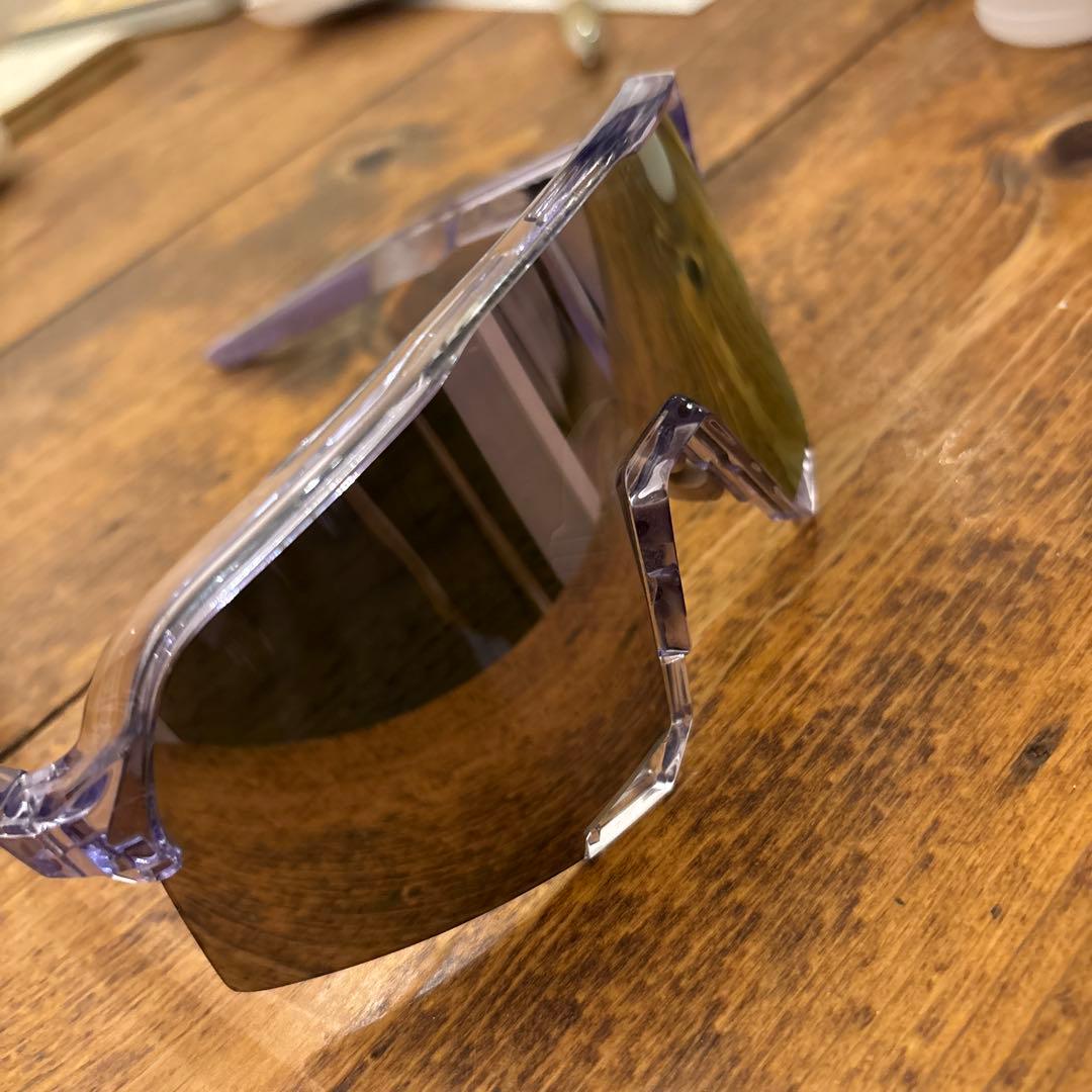 100% S3 クリア ラベンダー ワンハンドレッド サングラス