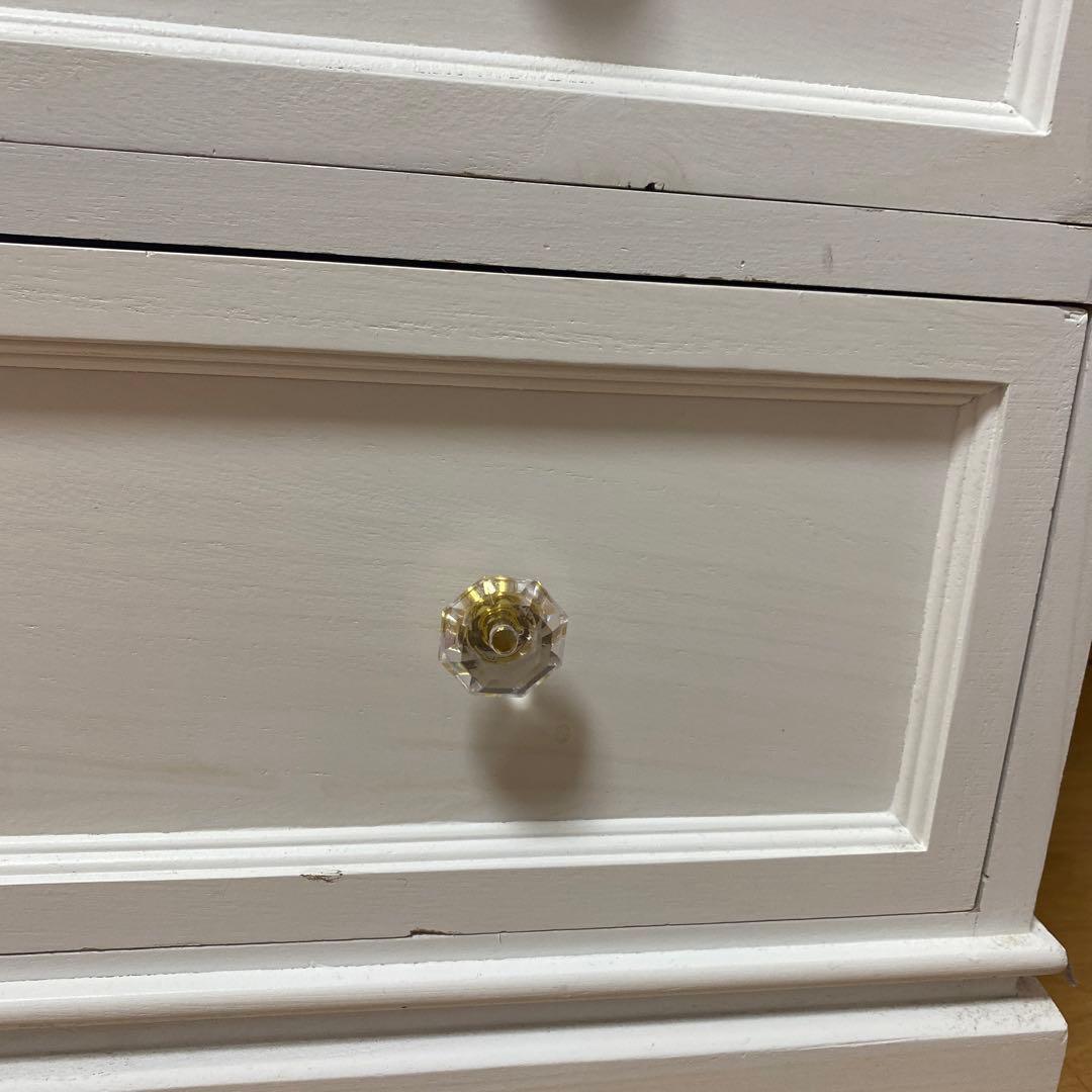 【出品期間短いです】ホワイトチェスト 4段引き出し