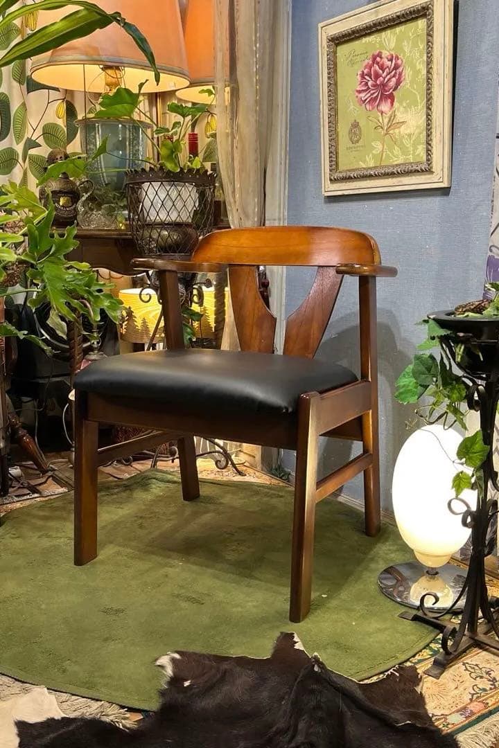 まきまきミッドセンチュリー　ヴィンテージ 80’s ショートアームチェア