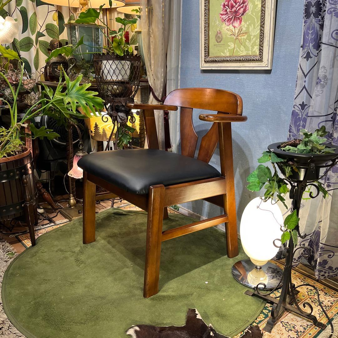 まきまきミッドセンチュリー　ヴィンテージ 80’s ショートアームチェア