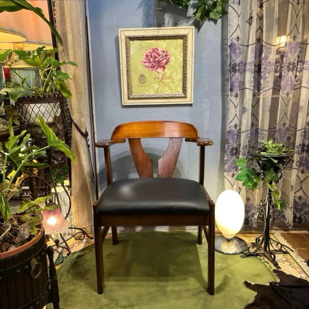 まきまきミッドセンチュリー　ヴィンテージ 80’s ショートアームチェア