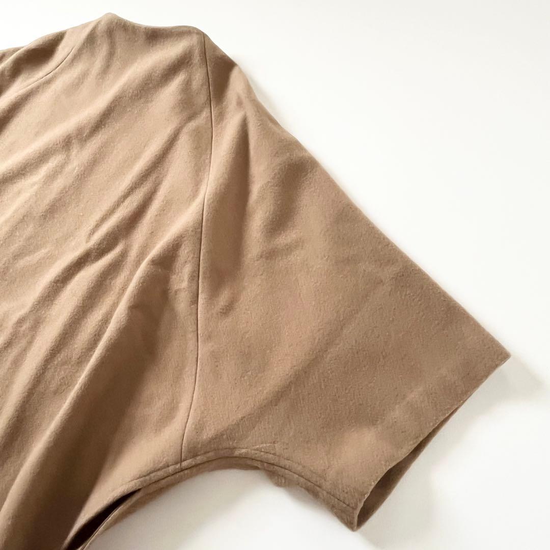 美品＊BEARDSLEY ウールポンチョコート　ビアズリーキャメル　近年モデル