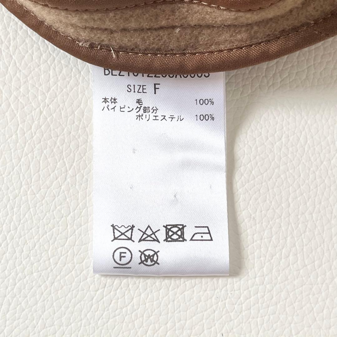美品＊BEARDSLEY ウールポンチョコート　ビアズリーキャメル　近年モデル