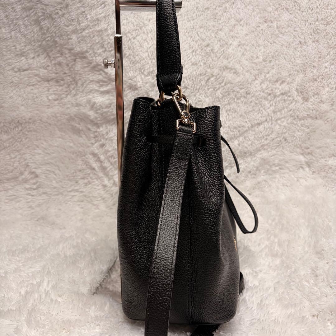 美品✨FURLA 2wayバック　ショルダーバッグ コスタンザ　ブラック