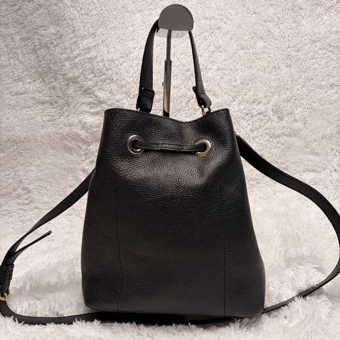 美品✨FURLA 2wayバック　ショルダーバッグ コスタンザ　ブラック