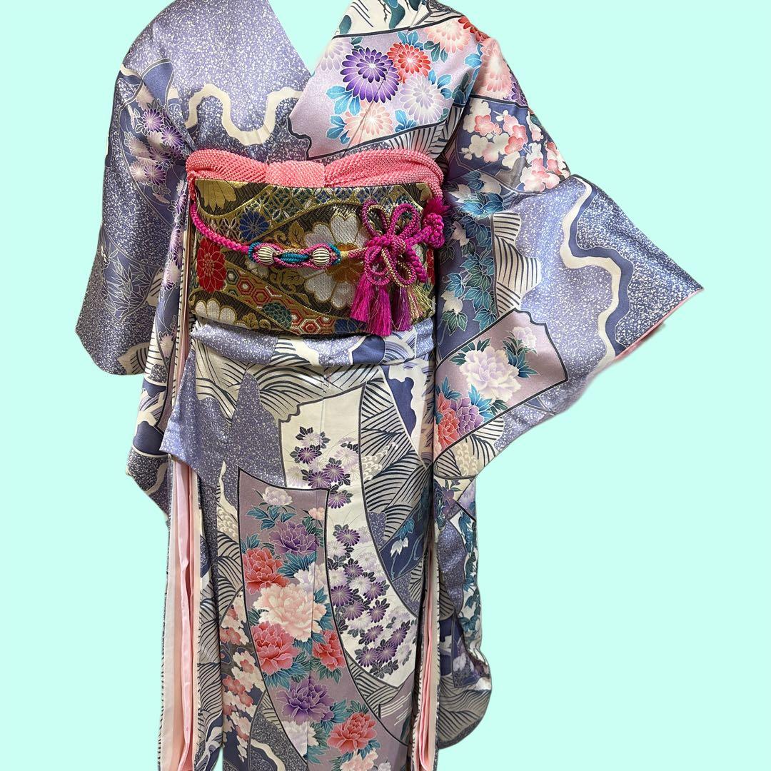 セール‼︎ 振袖2点セット　振袖＆長襦袢　長襦袢は新品　成人式やパーティにも♪