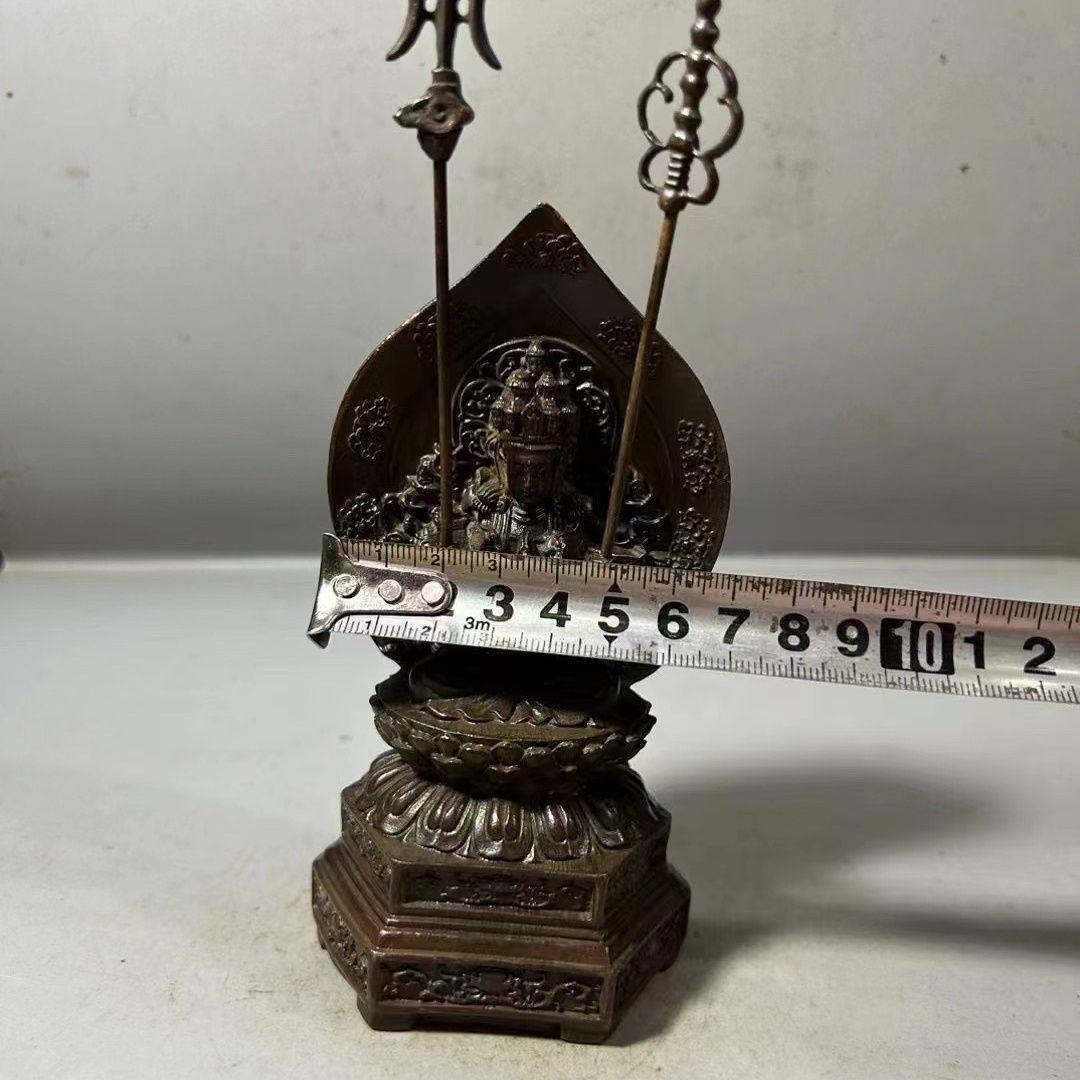 仏教美術 千手観音 銅製 仏像 彫刻 置物 開運 風水