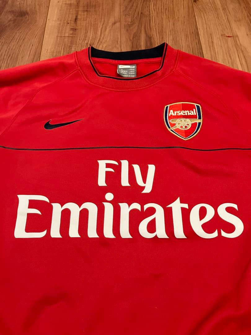 アーセナルFC Nike スウェット 赤 古着　ナイキ　プレミアリーグ