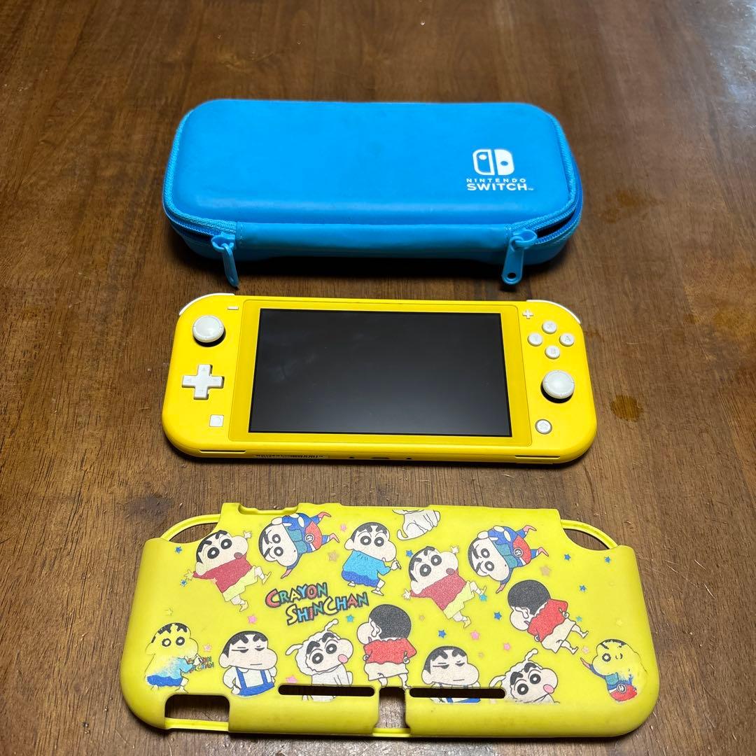 Nintendo Switch Lite イエロー ケース付き　ジャンク