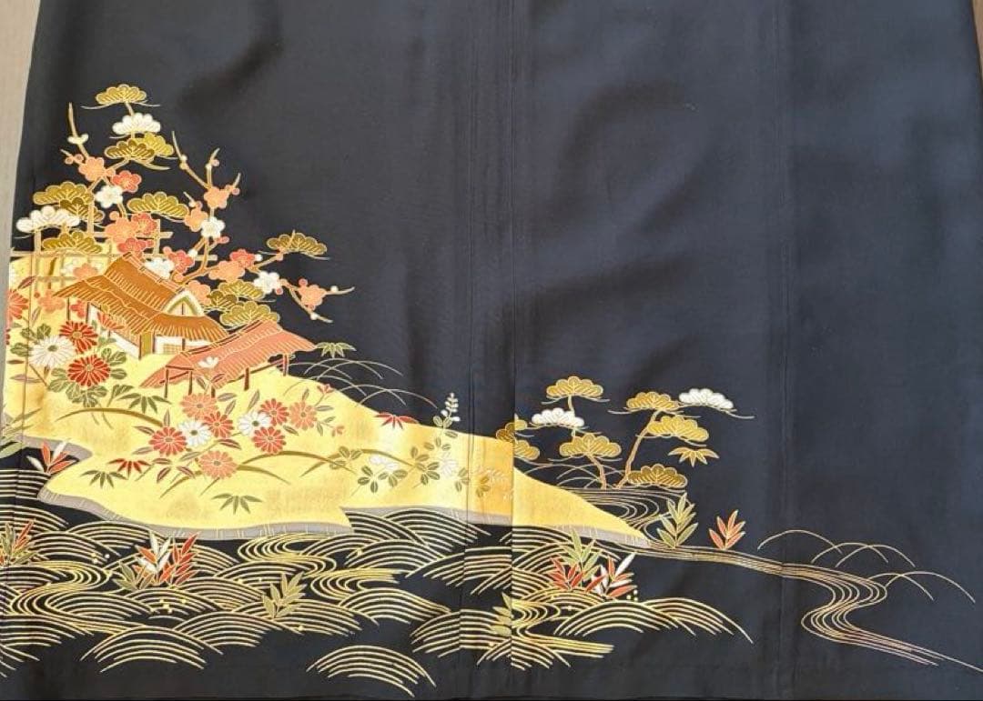 tani様確認画面☆ 着物リメイク　黒留袖　ロングワンピース