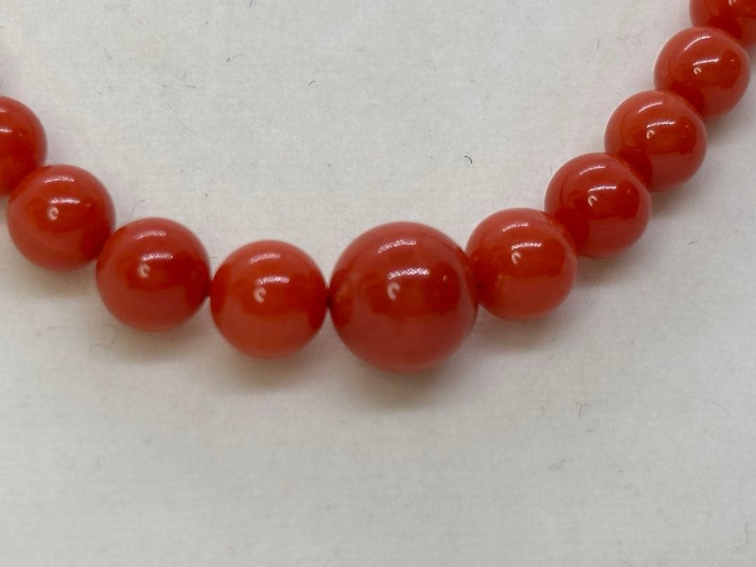 天然赤珊瑚ネックレス