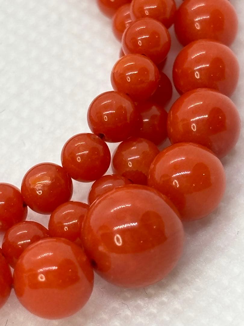 天然赤珊瑚ネックレス