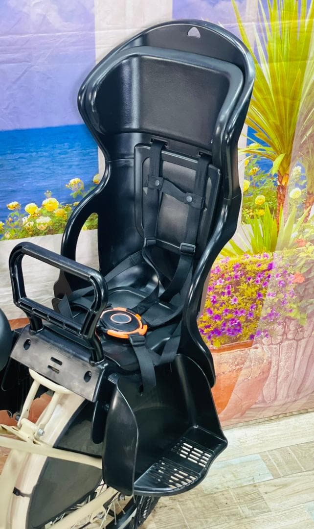 ヤマハPAS最上級バビー　マカロンラテ⭐️　子供乗せ電動アシスト自転車Y2131