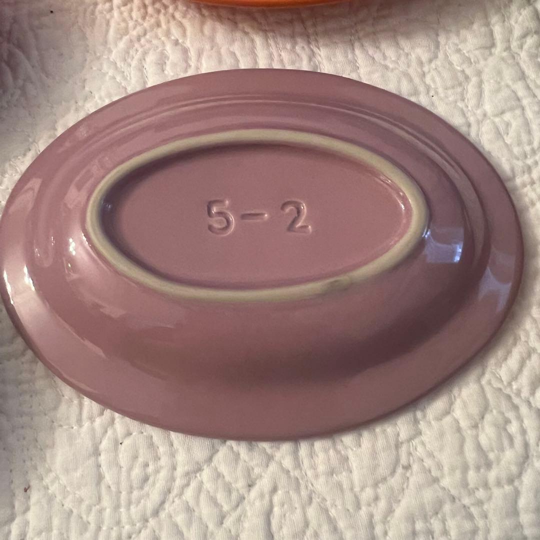 ㉓ルクルーゼ ミニオーバルプレート 12枚セット