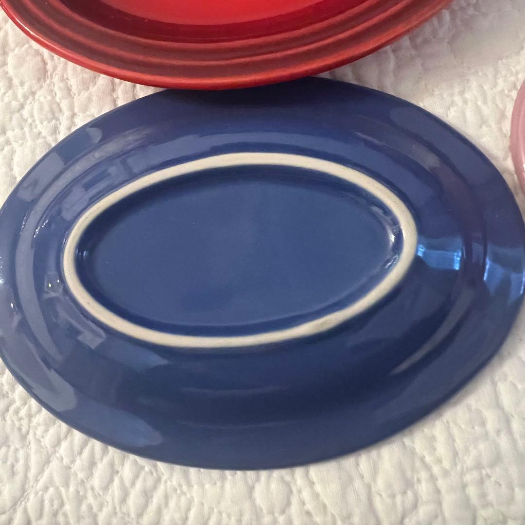 ㉓ルクルーゼ ミニオーバルプレート 12枚セット