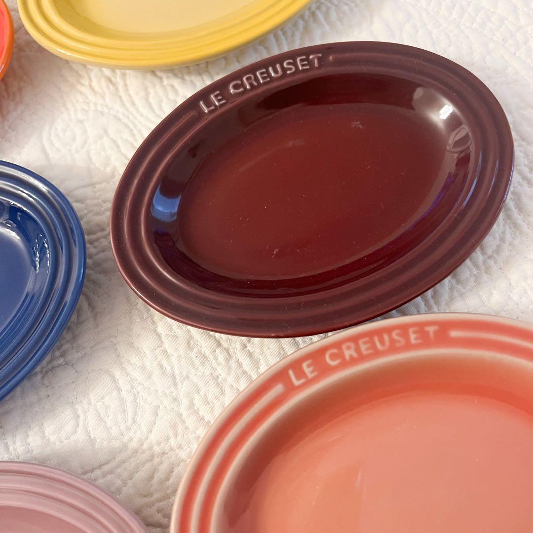 ㉓ルクルーゼ ミニオーバルプレート 12枚セット