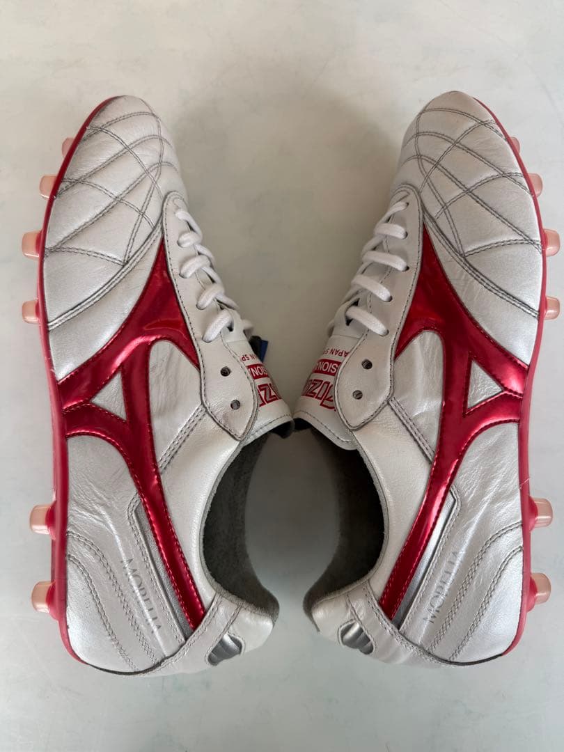 Mizuno モレリア 2 JAPAN AG スーパーホワイト×メルビーレッド