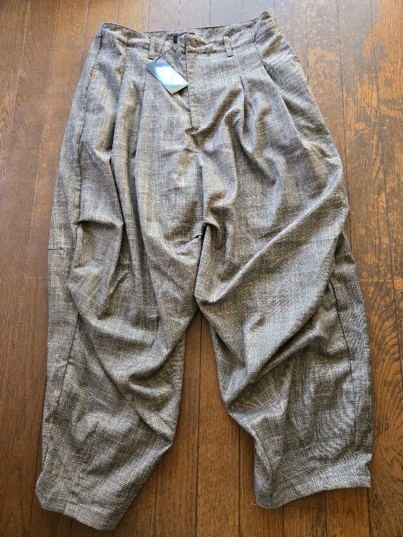glamb　Glen Check Tuck Pants