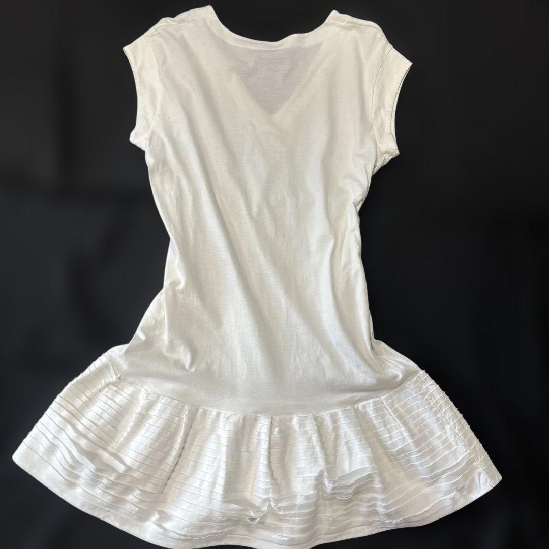 最終値下げ✨miumiu／Vネック フレンチスリーブ チュニック・ワンピース