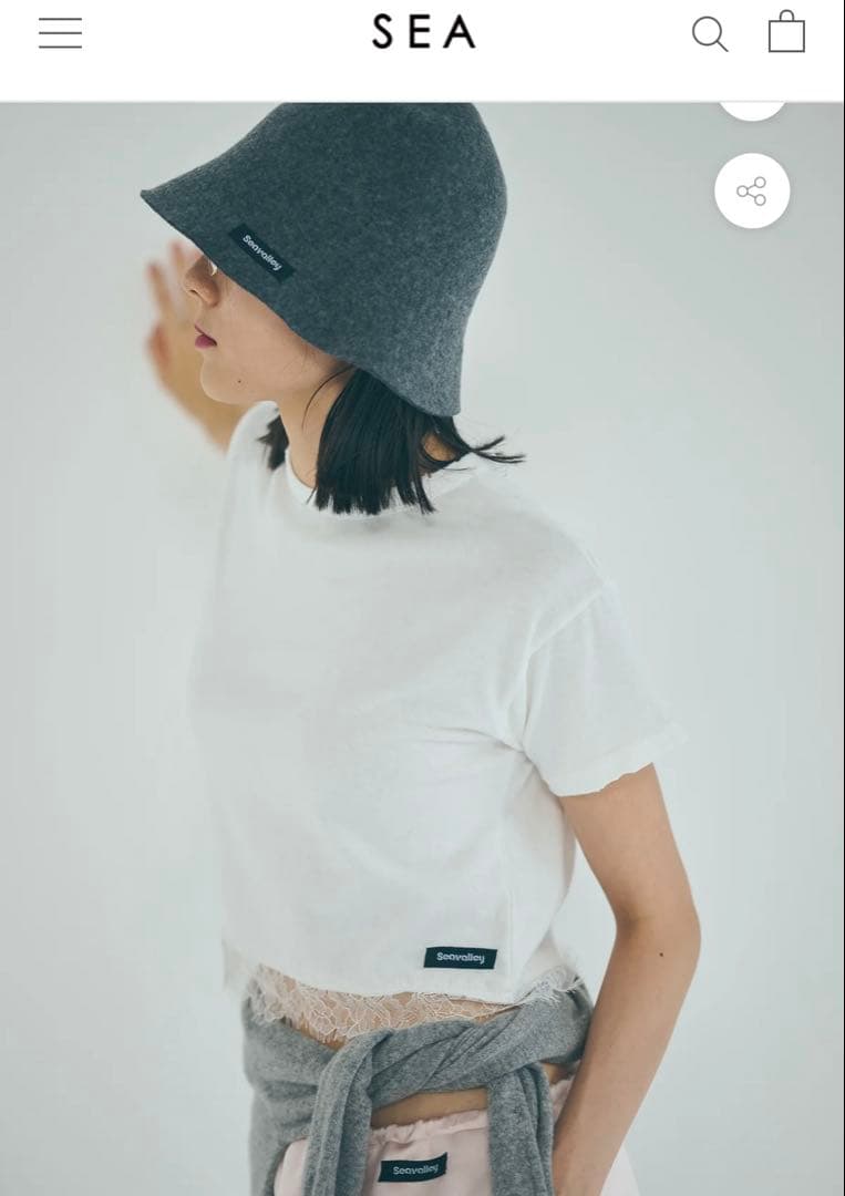 【新品】SEA VINTAGE 88 DAMAGED SHORT LACETEE