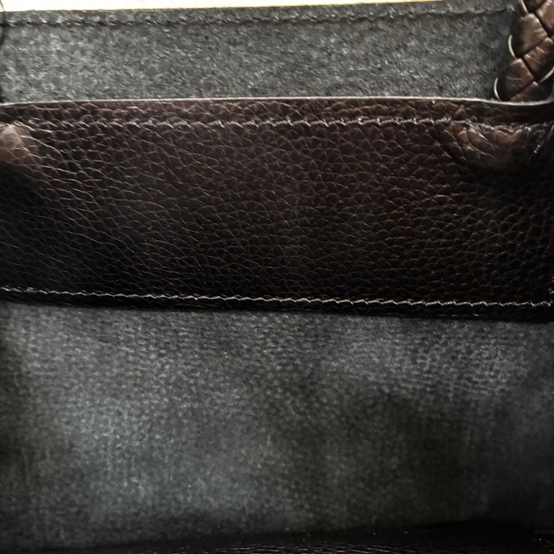 HIROFU チェスタ M B5軽量 トートバッグ ショルダー レザー 編み込み