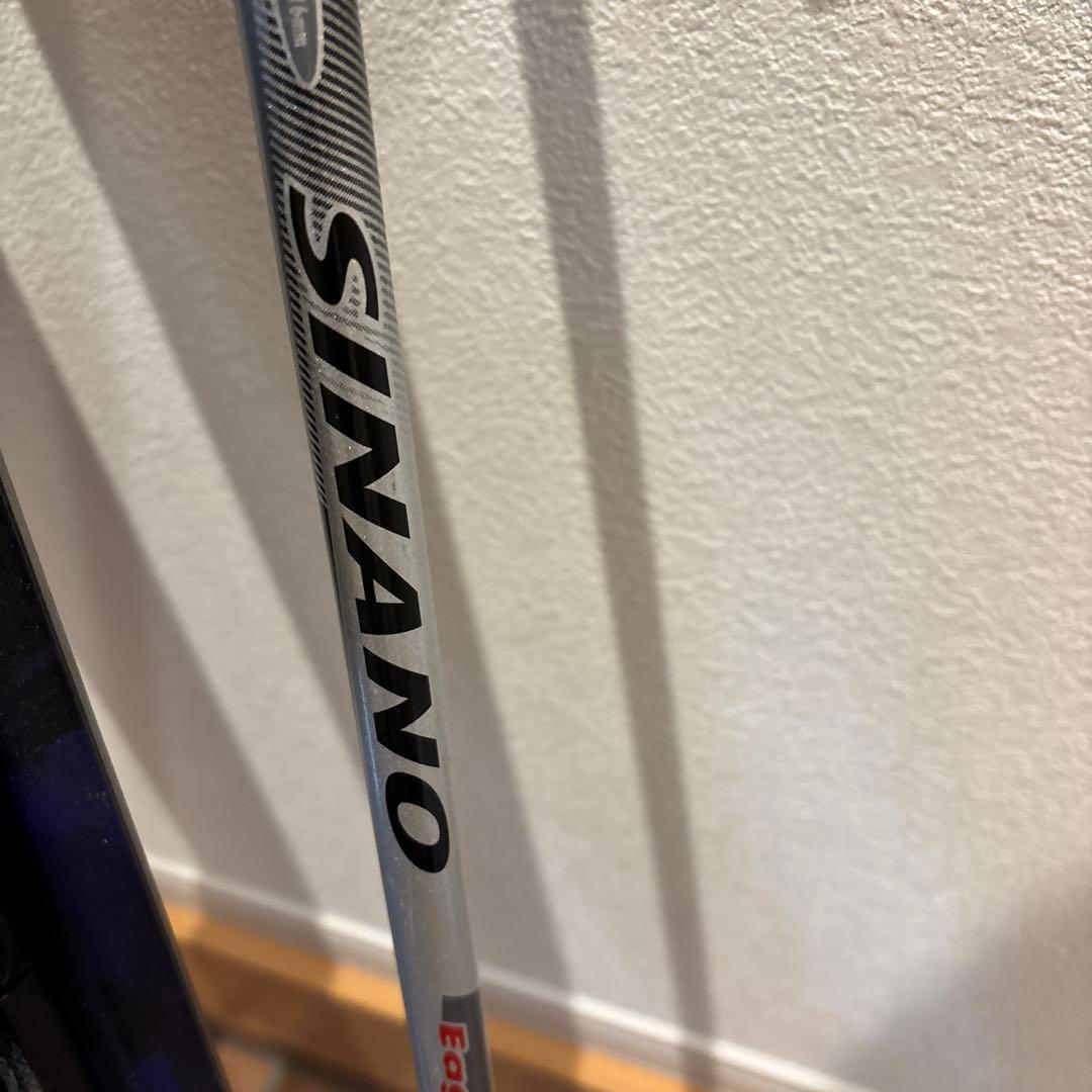 メンズ　HART DIVA スキー板 黒と紫 ビンディング　ポール付き