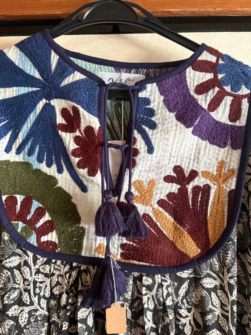 美品　nioki ニウーキ　カンタキルト　ワンピース　ブラック