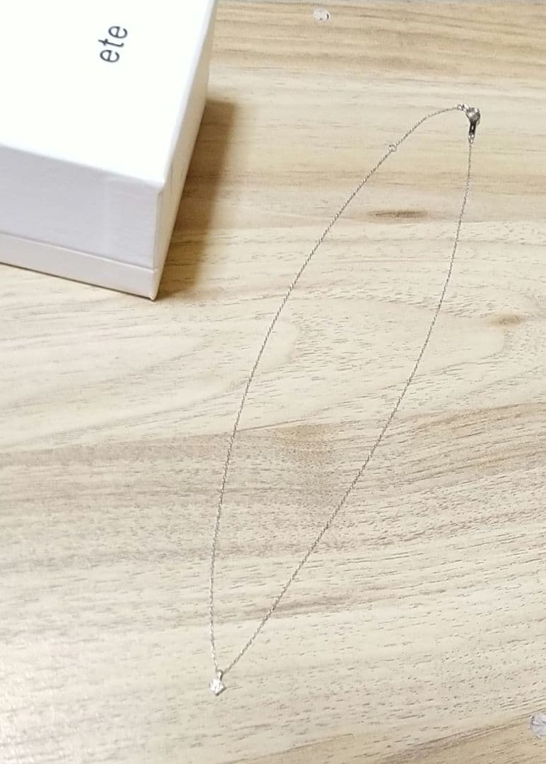 ete　 ネックレス ブライト　プラチナ 0.06ct