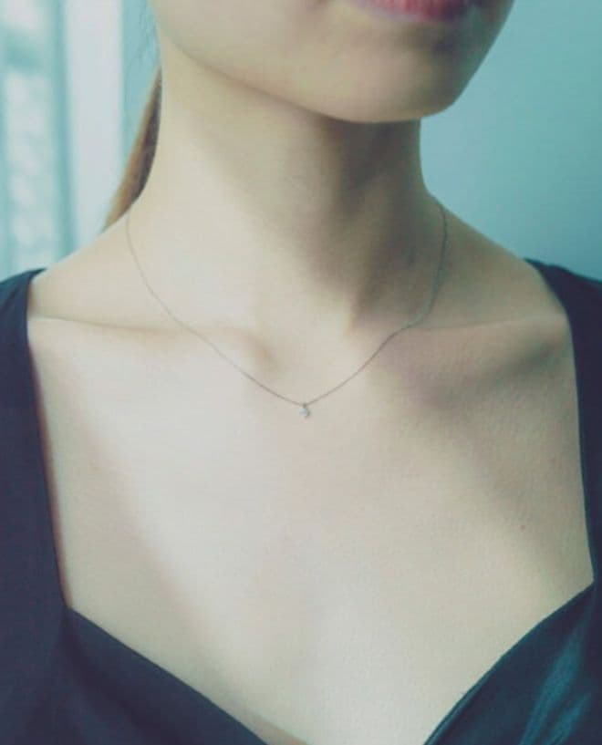 ete　 ネックレス ブライト　プラチナ 0.06ct