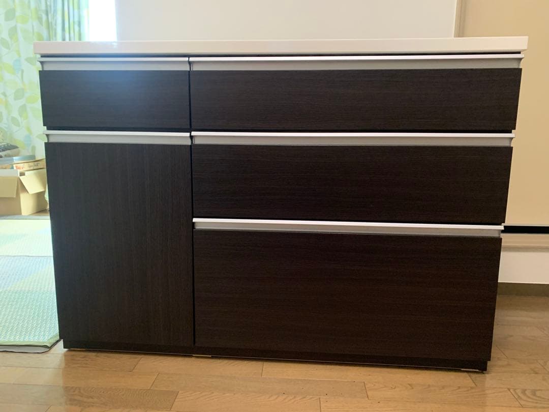 ニトリ キッチンカウンター(キュリー2 120CT DBR)