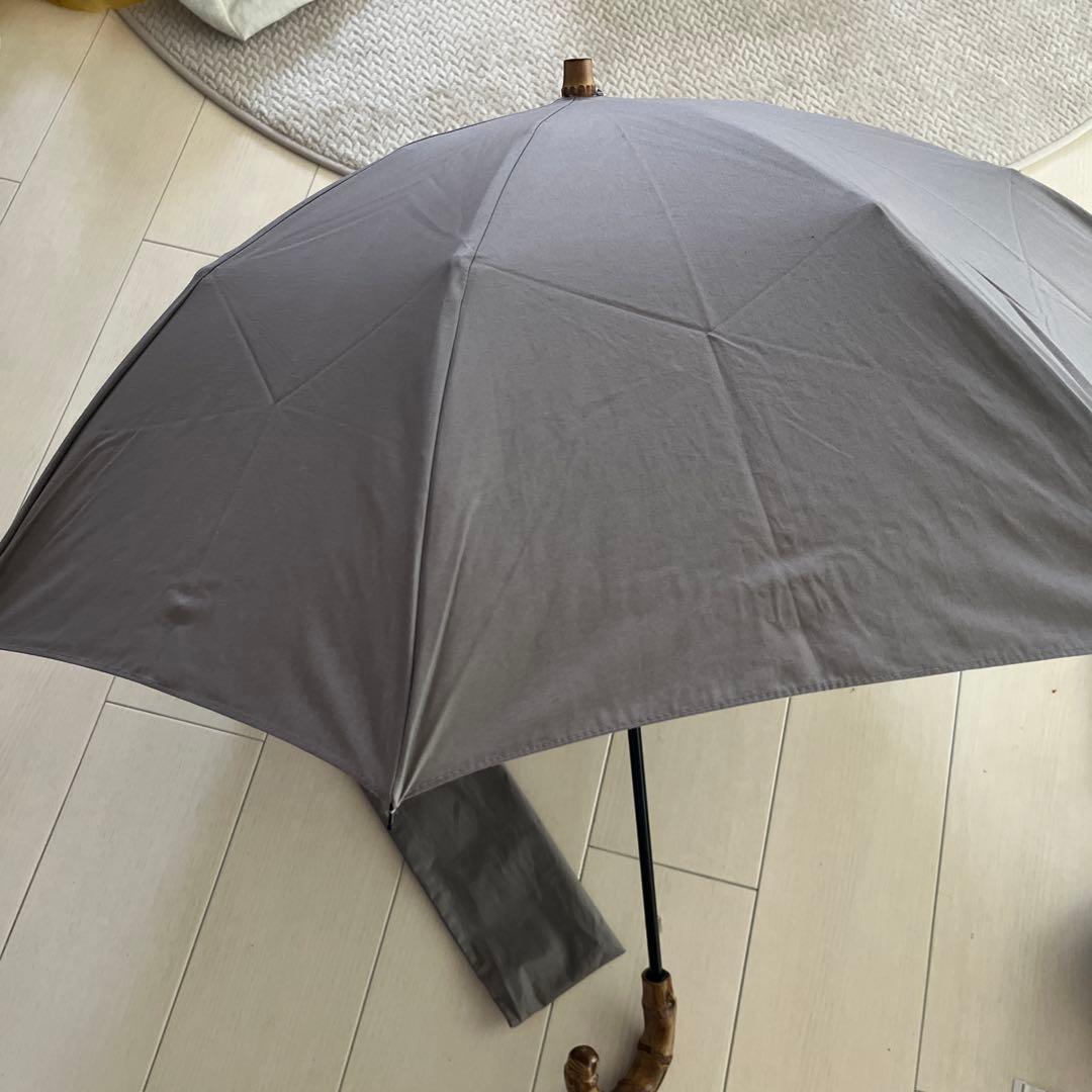 CINQサンク｜晴雨兼用傘（日傘） 紫外線対策 長傘　グレー