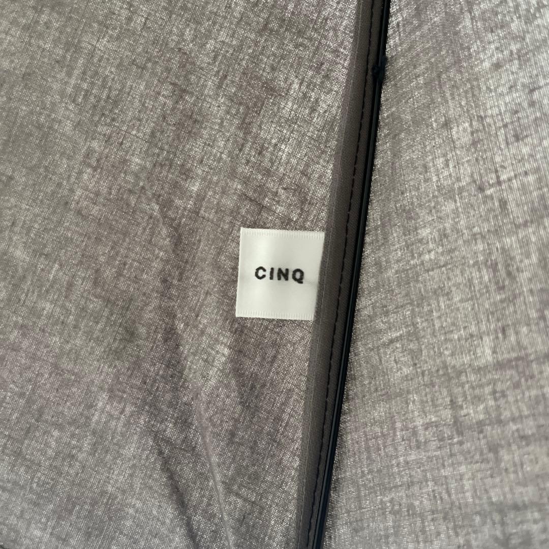 CINQサンク｜晴雨兼用傘（日傘） 紫外線対策 長傘　グレー