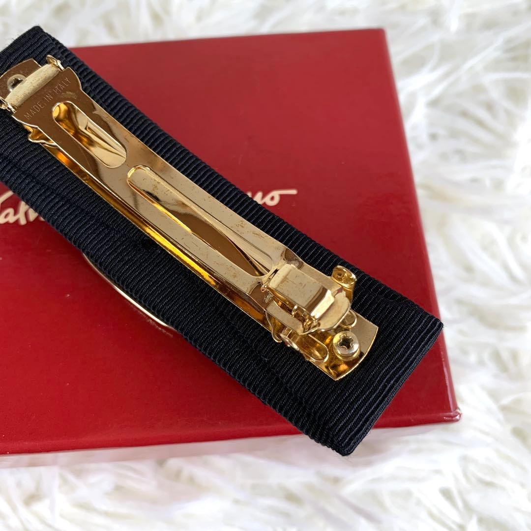 極美品ꕥサルヴァトーレフェラガモ バレッタ ヘアアクセサリー ヘアピン ヴァラ