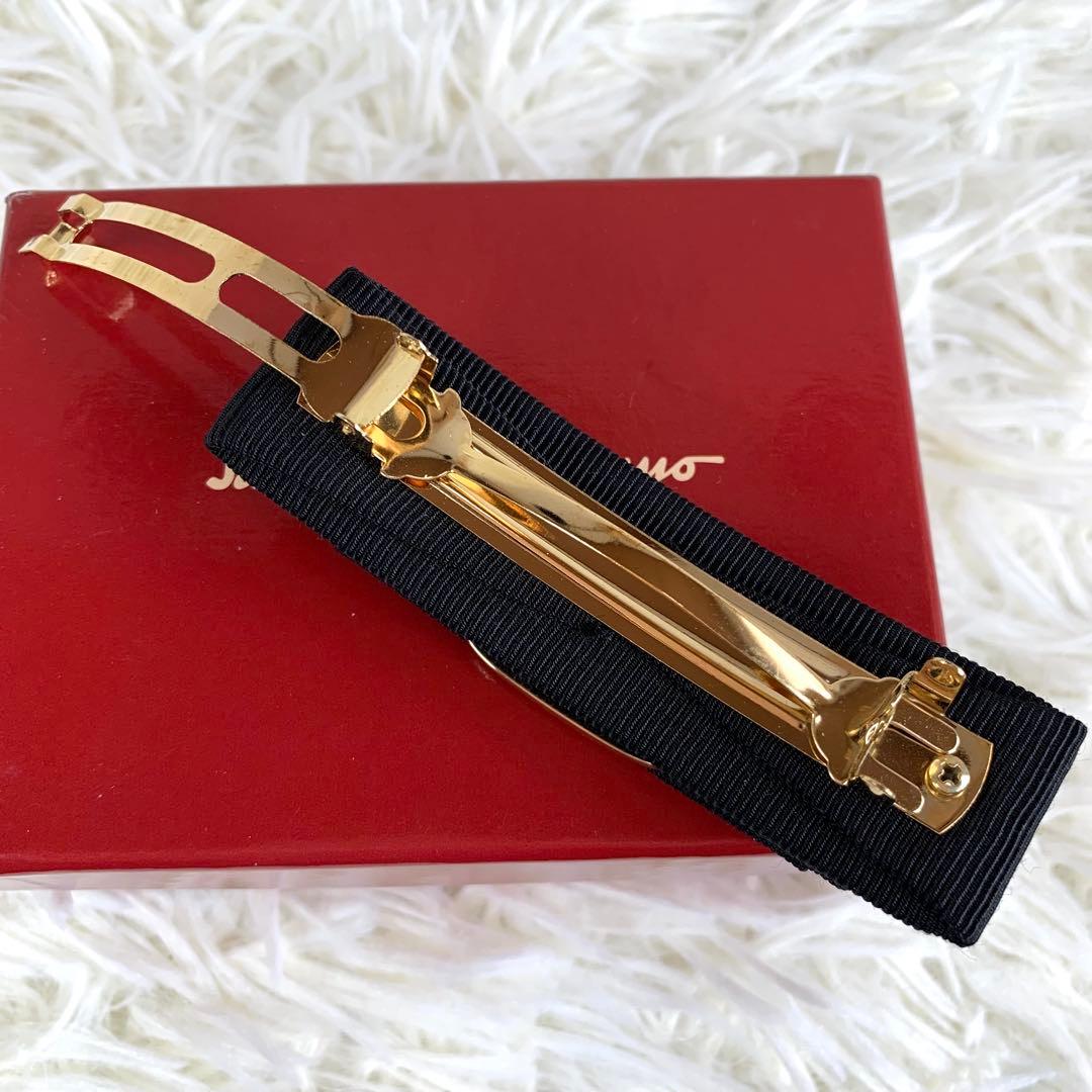 極美品ꕥサルヴァトーレフェラガモ バレッタ ヘアアクセサリー ヘアピン ヴァラ