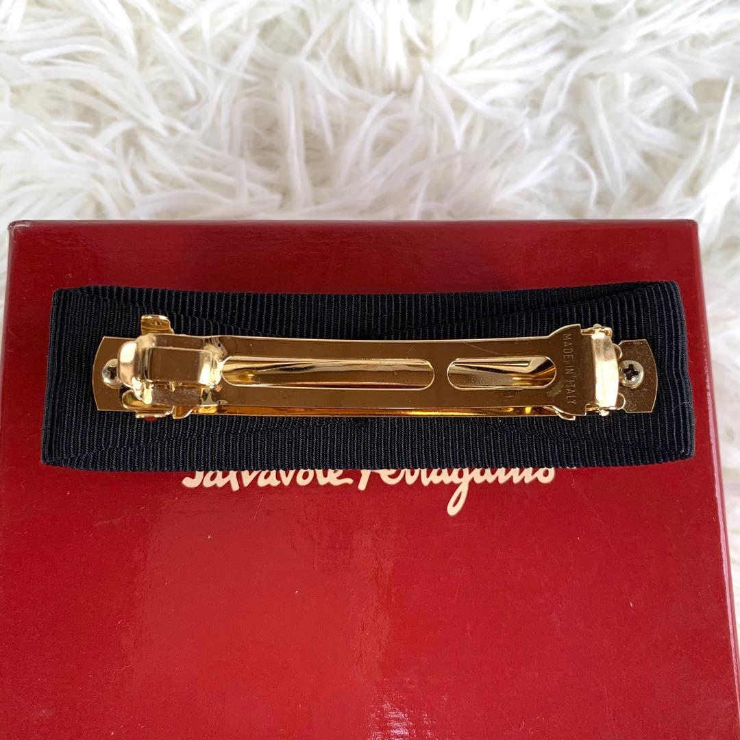 極美品ꕥサルヴァトーレフェラガモ バレッタ ヘアアクセサリー ヘアピン ヴァラ