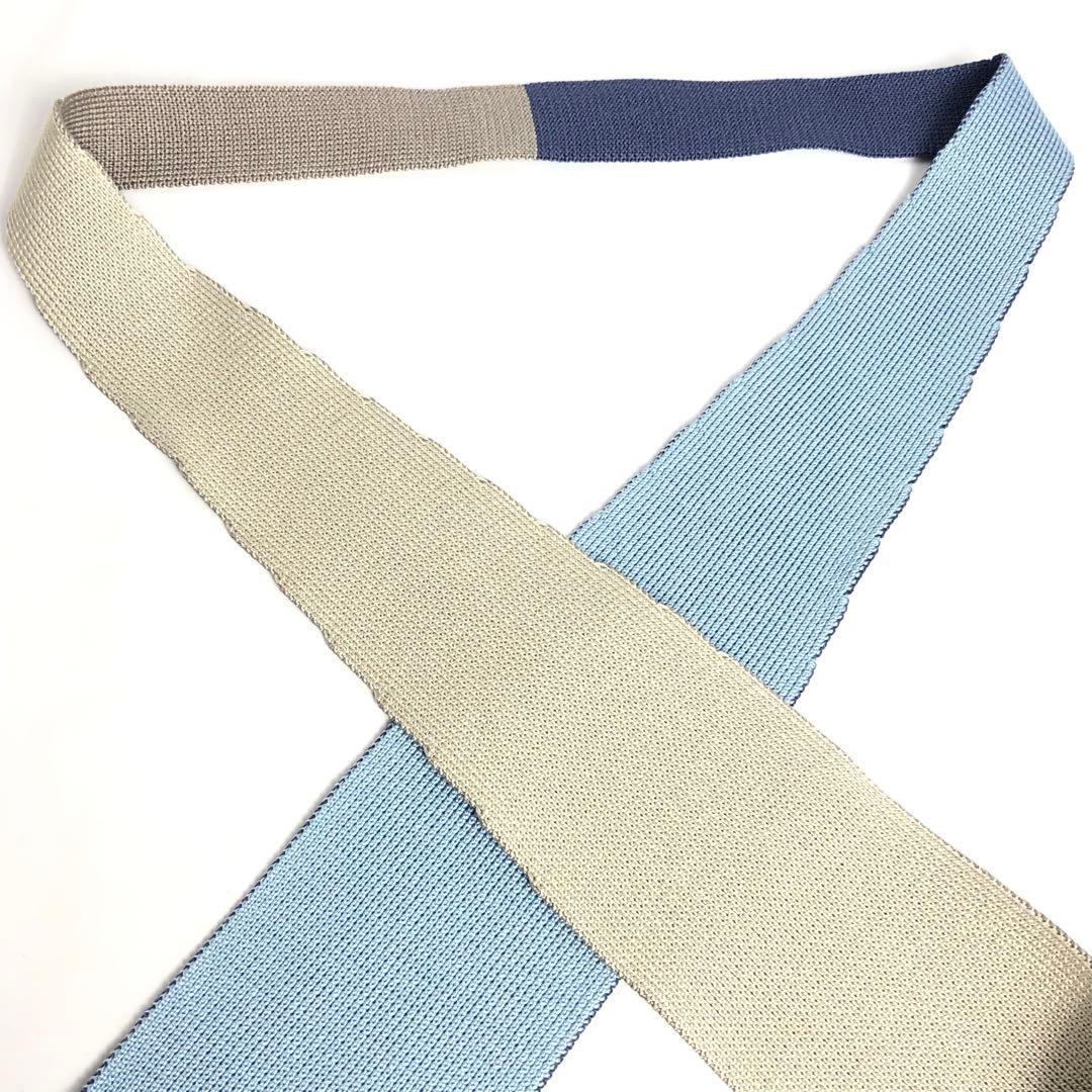 【美品】HERMES エルメス ネクタイ ニットタイ 4WAY キャトルタン