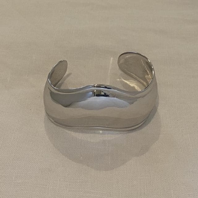 JAMIRAY ジャミレイ Wavy Silver Bangle カフバングル