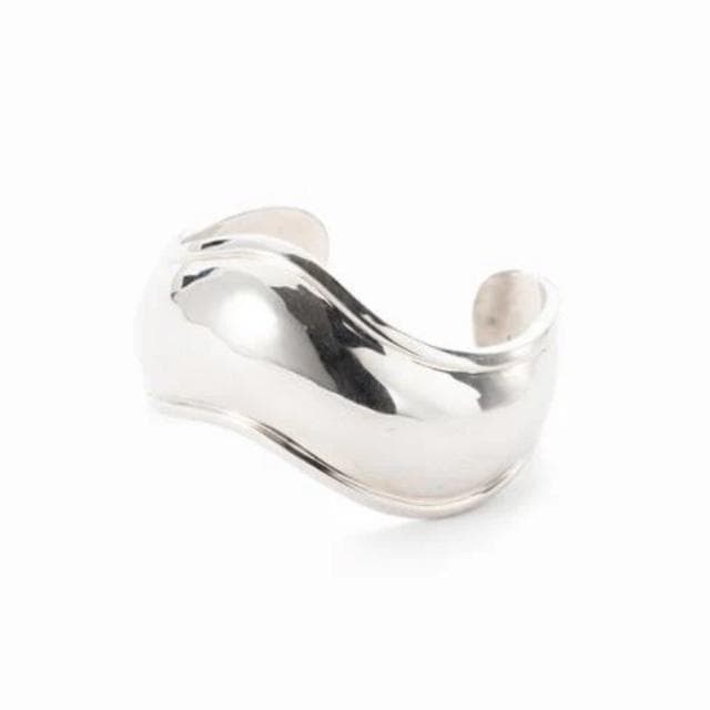 JAMIRAY ジャミレイ Wavy Silver Bangle カフバングル